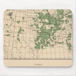 177 Pflaumen, Pflaumen, Feigen, Hauptregionen Mousepad