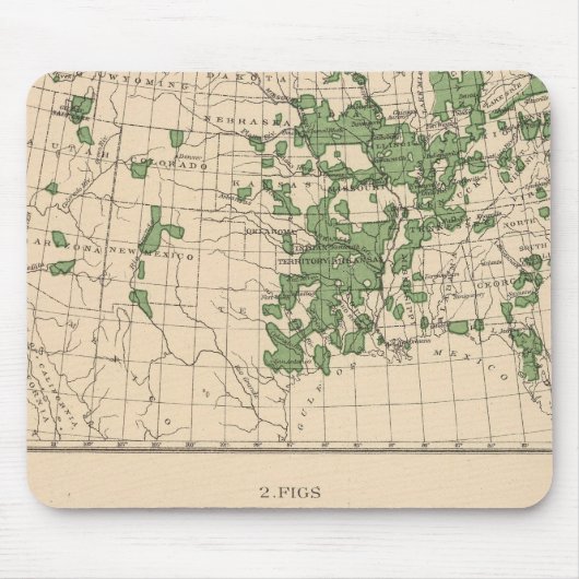 177 Pflaumen, Pflaumen, Feigen, Hauptregionen Mousepad (Vorne)