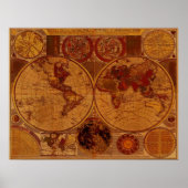 1780 Old World Map Art Poster (Vorne)