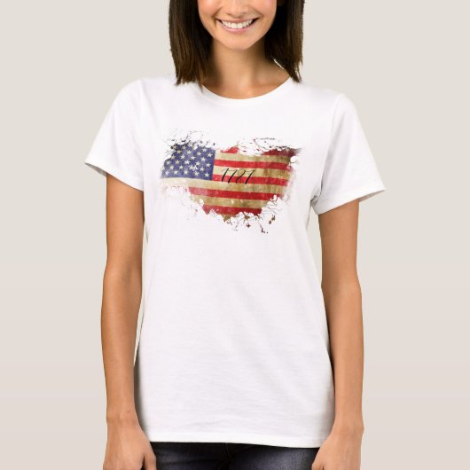 1787 American Flag USA T-Shirt (Vorderseite)