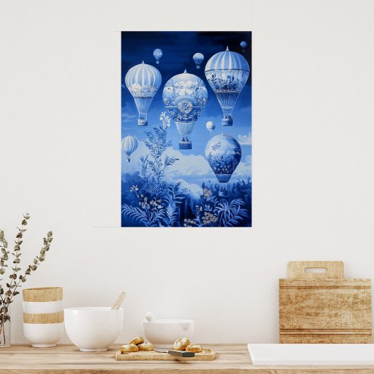 1789 Heißluftballons Poster (Küche)