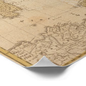 1790 Karte Italiens Klein Poster (Ecke)