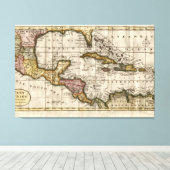 1790 Map of The West Indies by Dilly and Robinson Leinwanddruck (Insitu (Holzboden))