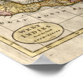 1790 Map of The West Indies by Dilly and Robinson Poster (Ecke)