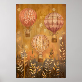 1794 Heißluftballons Poster