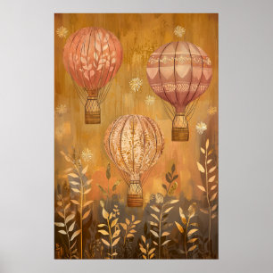 1794 Heißluftballons Poster