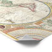 1794 Karte der Welt Poster (Ecke)