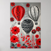 1796 Heißluftballons Poster (Vorne)