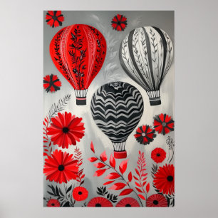 1796 Heißluftballons Poster