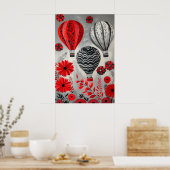 1796 Heißluftballons Poster (Küche)