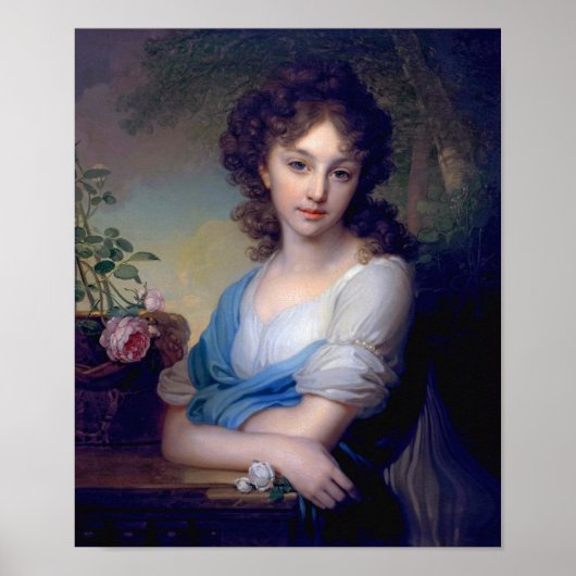 1799 - Portrait von Elena Alexandrovna Naryshkina Poster (Vorne)