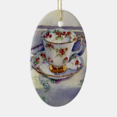 1799 Teacup auf Linen Keramikornament (Rechts)