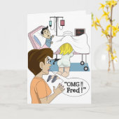 #179 erhalten wohle Hauptkrankenschwester Karte (Gelbe Blume)