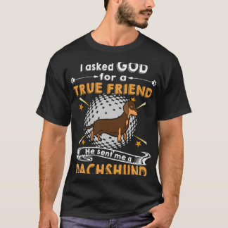 179 Ich Fragte Gott für einen echten Freund, den e T-Shirt
