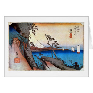 17. 由 比 宿, 広 Yui-juku, Hiroshige, Ukiyo-e