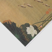 17. 蓮 池 遊 図, 若 冲 Teich mit Lotus, Jakuchū Seidenpapier (Ausschnitt)