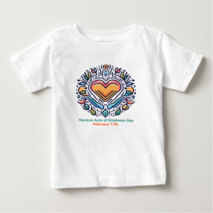 17.02. Zufällige Handlungen des Kindestages Baby T-shirt
