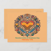 17.02. Zufällige Handlungen des Kindestages Postkarte (Vorne/Hinten)