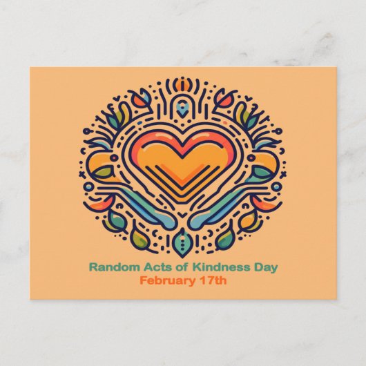 17.02. Zufällige Handlungen des Kindestages Postkarte (Vorderseite)