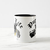 $17,95 Zwei Ton-Kaffee-Tassen-Mops-Leben Zweifarbige Tasse (Mittel)