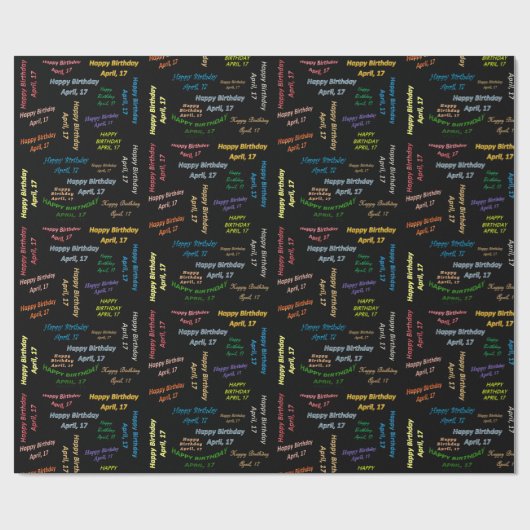 17. April Geschenkpapier (Flach)