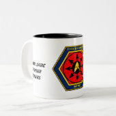 17. BDE Kaffee/Tee Zweifarbige Tasse (Vorderseite Links)
