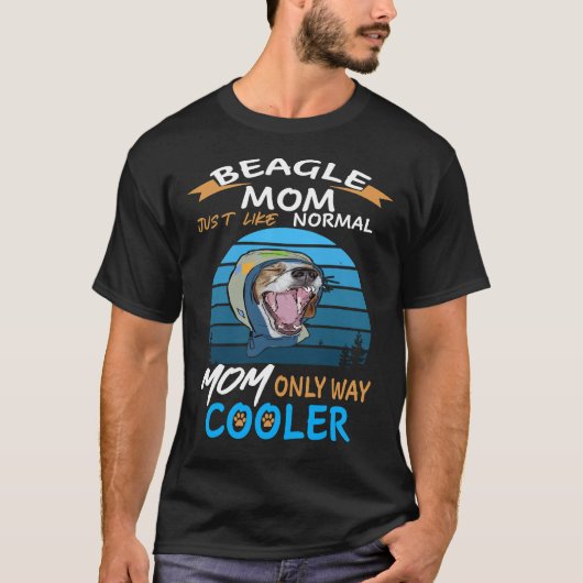 17 Beagle Mama Cooler T-Shirt (Vorderseite)