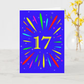 17. Birthday Explosion Card Karte (Gelbe Blume)