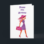 ****17. BIRTHTAG***** FÜR UNSERE "LIEBE JUNGE LADY KARTE<br><div class="desc">IHRE ** LIEBE JUNGE LADY** WIRD SO FREULICH SEIN,  DIESE KARTE VON "YOU" AUF,  DASS ALLE WICHTIGEN ****17.**** BIRTHTAG UND WIRD ES FÜR JEDEN,  WER ICH SICHER BIN!  DENNOCH KÖNNEN SIE DAS ALTER IN ZWEITEN FÄLLEN ÄNDERN,  WENN ERFORDERLICH:)</div>