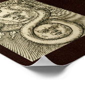 17. C. Alchemy Illustration: Sonne, Mond und Drach Poster (Ecke)