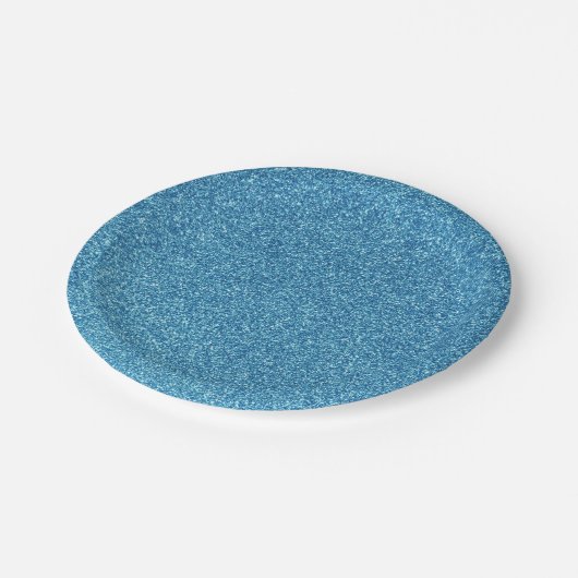 17 coole blaue pappteller (Schrägansicht)