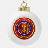 17. Feldartilleriebrigade Keramik Kugel-Ornament (Vorderseite)