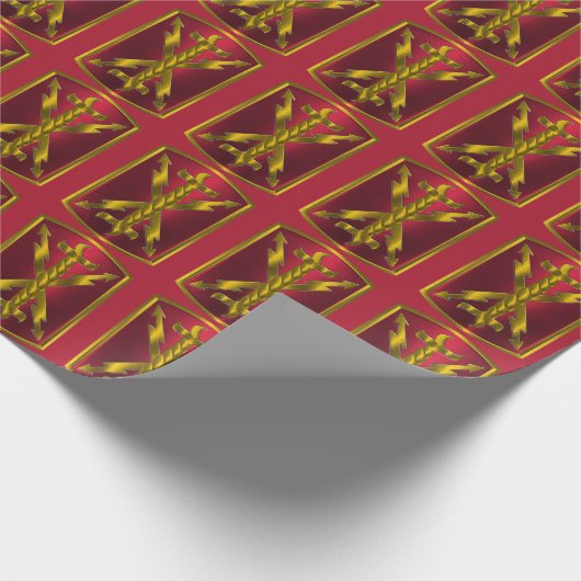 17. Field Artillery Brigade "Thunderbolt" Geschenkpapier (Ecke)