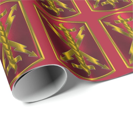 17. Field Artillery Brigade "Thunderbolt" Geschenkpapier (Rolleneckpunkt)