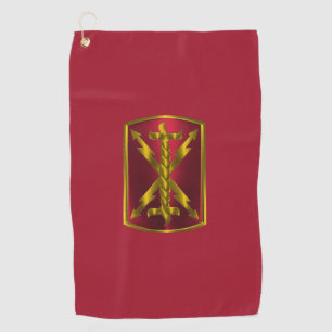 17. Field Artillery Brigade "Thunderbolt" Golfhandtuch
