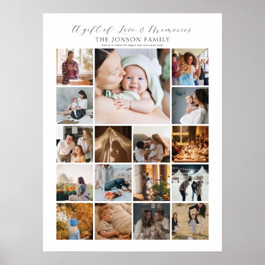 17 Foto-Collage Poster (Vorne)