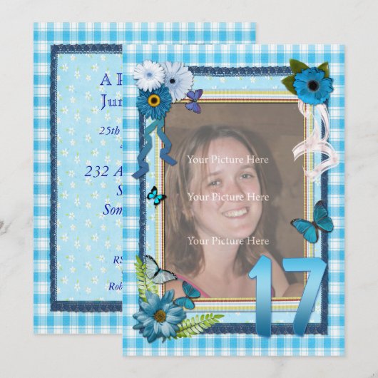 17. Foto Einladung (Vorne/Hinten)