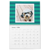 17-Foto-Vorlage und farbenfrohe Muster Kalender (Jan 2026)