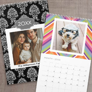 17 Fotocollage - Farbige Muster - Familie Kalender