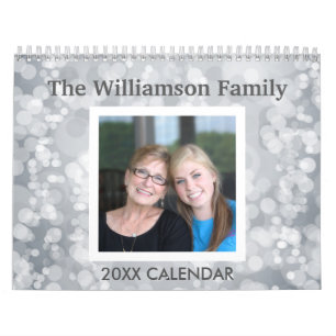 17 FotoCollage mit bunten Mustern Kalender