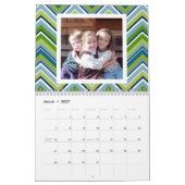 17 FotoCollage mit bunten Mustern Kalender (Mär 2027)