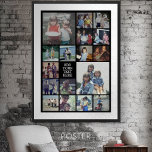 17 FotoCollage und Text - Schwarz bearbeiten Poster<br><div class="desc">Ein Design mit einem schwarzen Hintergrund. Nutzen Sie bis zu 17 Quadratmeter Foto,  um ein einzigartiges und persönliches Geschenk zu kreieren. Wenn Sie die Bilder anpassen müssen,  klicken Sie auf das Werkzeug anpassen,  um Änderungen vorzunehmen.</div>