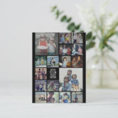 17 FotoCollage und Text - Schwarz bearbeiten Postkarte (Stehend Vorderseite)