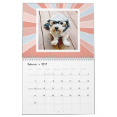 17 Fotovorlage mit modernen Mustern Kalender (Feb 2027)