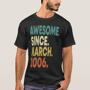 17. Geburtstag 17 Jahre alt Phantastisch seit März T-Shirt