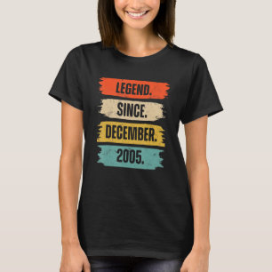 17. Geburtstag 17 Jahre alte Legende seit Dezember T-Shirt