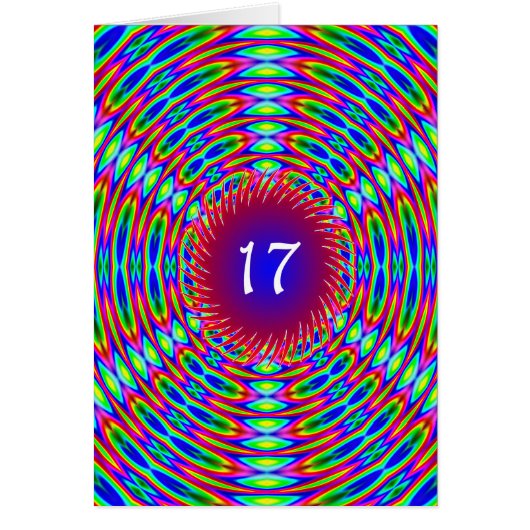 17. Geburtstag Abstrakte Trippy-Wirbel (Vorne)