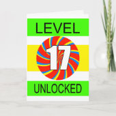17. Geburtstag Computer Gamer Karte (Vorderseite)