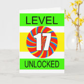 17. Geburtstag Computer Gamer Karte (Gelbe Blume)