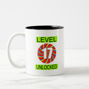 17. Geburtstag Computer Gamer Zweifarbige Tasse